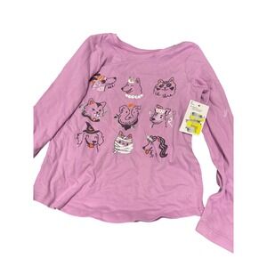 Kids Jumping Beans Purple Long Sleeve Halloween Costume Character T Shirt Size 7